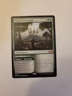 MTG - Virtue of Strength- Wilds of Eldraine- Regular Mythic - Image 2