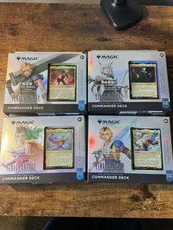 New Magic The Gathering Final Fantasy Collector’s Ed. Commander Deck Bundle - Image 1