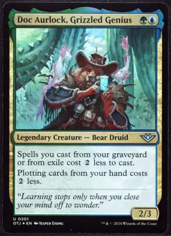Doc Aurlock, Grizzled Genius - 201 Foil MTG OTJ - Image 1