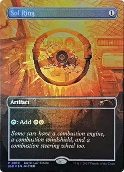 Magic The Gathering MTG Secret Lair Winter Superdrop: Sol Ring Promo Foil SEALED - Image 3