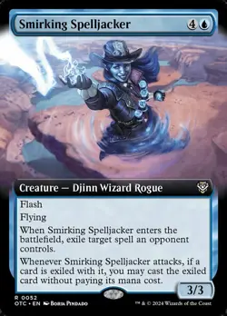 1 x Smirking Spelljacker - Extended Art - Commander: Outlaws of Thunder Junction - Image 1
