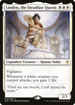 MTG Linden, the Steadfast Queen (20p/150) Throne of Eldraine Promos LP - Image 1