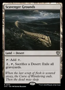 MTG Scavenger Grounds (316/421) Outlaws of Thunder Junction Commander LP - Image 1