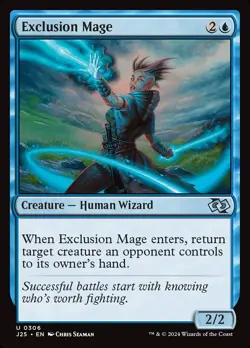 MTG Magic the Gathering Exclusion Mage (306/779) Foundations Jumpstart LP - Image 1
