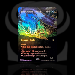 Fangkeeper's Familiar (Borderless Foil) Tarkir: Dragonstorm, Rare Snake Creature - Image 1