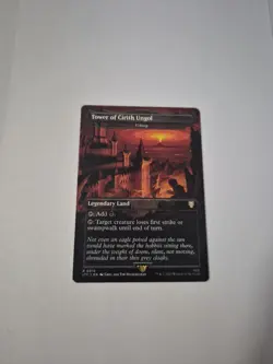 Tower of Cirith Ungol R 0519 NM Foil Hildebrandt Art MTG LOTR Commander - Image 1