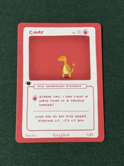 Char (Charmander) 1/25 - 1st Edition Pokederp First Print Fan Art - Pokemon - Image 2