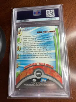 2000 Topps Pokemon #HV1 Ash Ketchum Series 2 PSA 9 MINT - Image 2