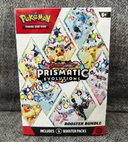 Pokemon Prismatic Evolutions Booster Bundle Sealed (6 Packs) TCG - Image 1