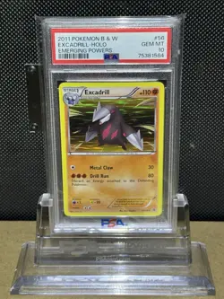 2011 POKEMON B & W EMERGING POWERS EXCADRILL HOLO 56/98 PSA 10 🔥LOW POP 6🔥 - Image 5