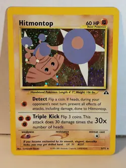 Hitmontop Neo Discovery 3 3/75 Pokemon Tcg 2001 Rare Holo - Image 1