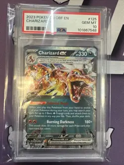 PSA 10 - Charizard ex - #125 - 2023 Pokemon Obsidian Flames - Image 1