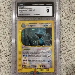 Pokemon Kingdra Aquapolis Crystal Holo Secret Rare #148 CGC 9 Mint - Image 1