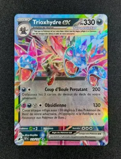 Carte Pokemon : Trioxhydre Ex Ultra Rare 2024 Etincelles Deferlantes 119/191 NM - Image 1
