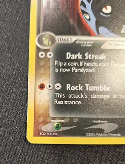 Pokemon Dark Pupitar 41/109 Ex Team Rocket Returns Holo Stamped - Image 4