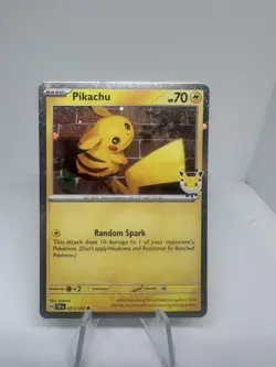 Pikachu 51/162 Stamped 2026 Pokemon Day 30th Anniversary Promo TCG - Image 1