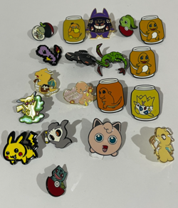Pokemon Collector Pins Lot of 19 Pieces - Image 1