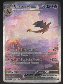 Pokemon Charizard EX Scarlet & Violet 151 Special Illustration Rare Holo 199/16. - Image 1