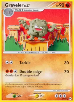 Pokemon Graveler (37/117) Arceus LP REVERSE HOLO - Image 1