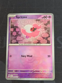 Spritzee (Master Ball Pattern) 038/131 Pokemon Sv: Prismatic Evolutions Holo - Image 2