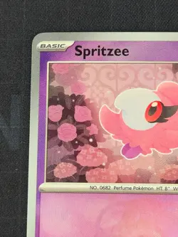 Spritzee (Master Ball Pattern) 038/131 Pokemon Sv: Prismatic Evolutions Holo - Image 3