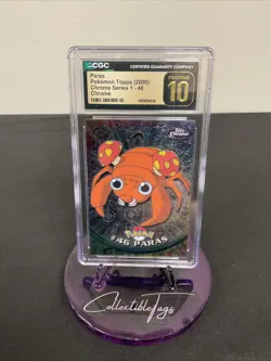 2000 POKEMON PARRAS TOPPS CHROME RAINBOW FOIL RARE CHROME #46 - Image 1