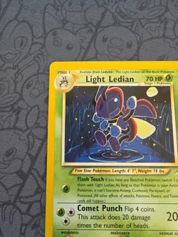 Pokemon: LIGHT LEDIAN #24/105 Neo Destiny 2000 Rare Vintage - LP/MP - M47 - Image 4