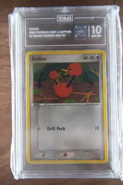 2004 Pokemon Ex Hidden Legends Doduo 60/101 TAG 10 NM-MT RANK 1 - Image 1