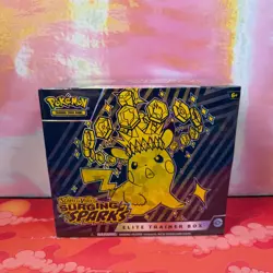 Sealed Pokemon Surging Sparks Elite Trainer Box ETB Brand New 9 Packs + Promo - Image 1