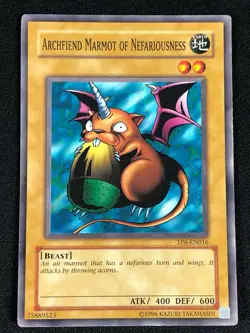 YUGIOH ARCHFIEND MARMOT OF NEFARIOUSNESS TP6-EN016 COMMON (NM) - Image 1