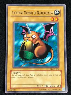 YUGIOH ARCHFIEND MARMOT OF NEFARIOUSNESS TP6-EN016 COMMON (NM) - Image 1