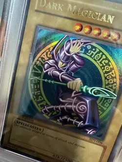 2002 Yu-Gi-Oh! Dark Magician SDY-006 1st Edition PSA 6 FOIL PRINT LINE MISPRINT - Image 2