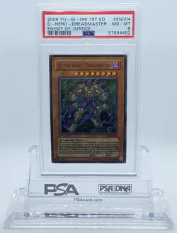 YUGIOH 1ST ED EOJ-EN004 DESTINY HERO DREADMASTER ULTRA PSA 8 NM-MT #57684482 - Image 1
