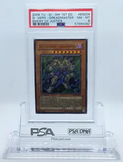 YUGIOH 1ST ED EOJ-EN004 DESTINY HERO DREADMASTER ULTRA PSA 8 NM-MT #57684482 - Image 2