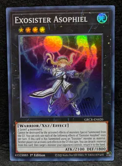 Yu-Gi-Oh! TCG, Exosister Asophiel, The Grand Creators GRCR-EN020 1st Ed. Holo - Image 1