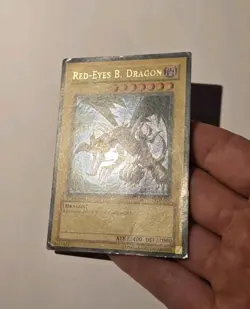 Red-Eyes Black Dragon SDJ-001 1st Edition Ultra Rare Yugioh HP - Image 2