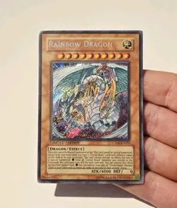 Yugioh Rainbow Dragon CT04-EN005 Secret Rare MP - Image 3