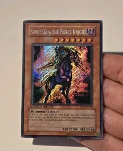 Yugioh Swift Gaia The Fierce Knight Secret Rare CT1-EN004 LP - Image 3