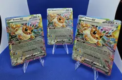 Eevee EX 75/131 Prismatic Evolutions Lot Of 3 Pokemon TCG Cards - Image 1