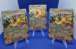 Flareon EX 14/131 Prismatic Evolutions Lot Of 3 Pokemon TCG Cards - Image 1