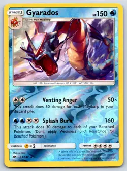 Gyarados - Reverse Holo - Burning Shadows 33/147 Pokemon Card LP - Image 1