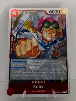 One Piece PRB02-001 Koby - Premium Booster Vol 2 Foil - Image 1