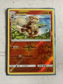 Arcanine - 22/149 - Rare Reverse Holo Sun & Moon - Pokemon Card - - Image 1