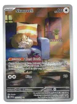 Skwovet 222/198 SV01: Scarlet & Violet Base Set Illustration Rare Pokemon - NM - Image 1