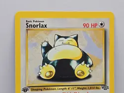 1999 Pokemon TCG Snorlax Jungle Card 27/64 1st Edition Rare Non Holo MP - Image 2