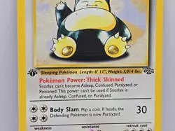 1999 Pokemon TCG Snorlax Jungle Card 27/64 1st Edition Rare Non Holo MP - Image 3