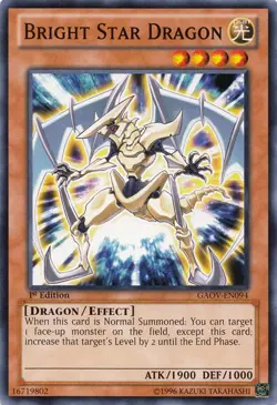 Bright Star Dragon - GAOV-EN094 - Common - 1st Edition - Moderately Played - Image 1