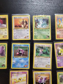 Pokemon Karten Sammlung - 13x 1. Edition WotC Gym Challenge Heroes - Excellent++ - Image 3