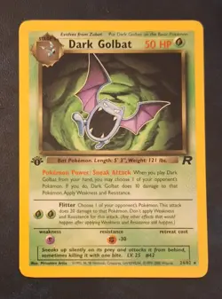 Pokemon Team Rocket 1st Edition Dark Golbat 24/82 Non Holo NM/LP - Image 1