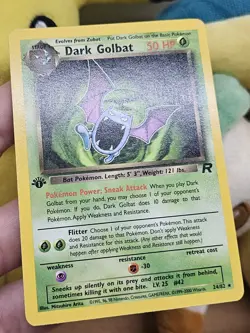 Dark Golbat 1st Edition Team Rocket Set 24/82 Vintage 2000 WOTC Pokemon TCG NM - Image 3